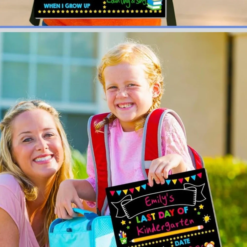First Day of School Chalkboard Sign Back to school NWT